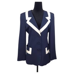 Moschino Cheap and Chic blazer azul vintage de los años 90