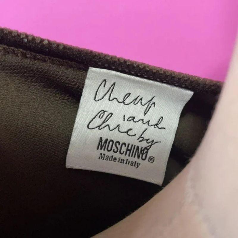 Moschino Cheap and Chic Brown Long SleeveTop In Good Condition For Sale In Los Angeles, CA