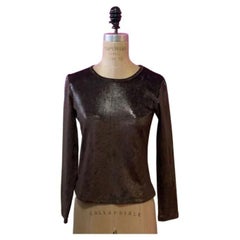 Moschino Cheap and Chic Brown Long SleeveTop