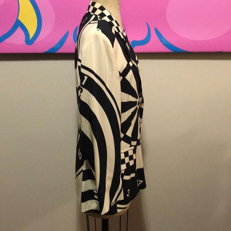 Moschino Cheap and Chic Bullseye Blazer In Good Condition For Sale In Los Angeles, CA