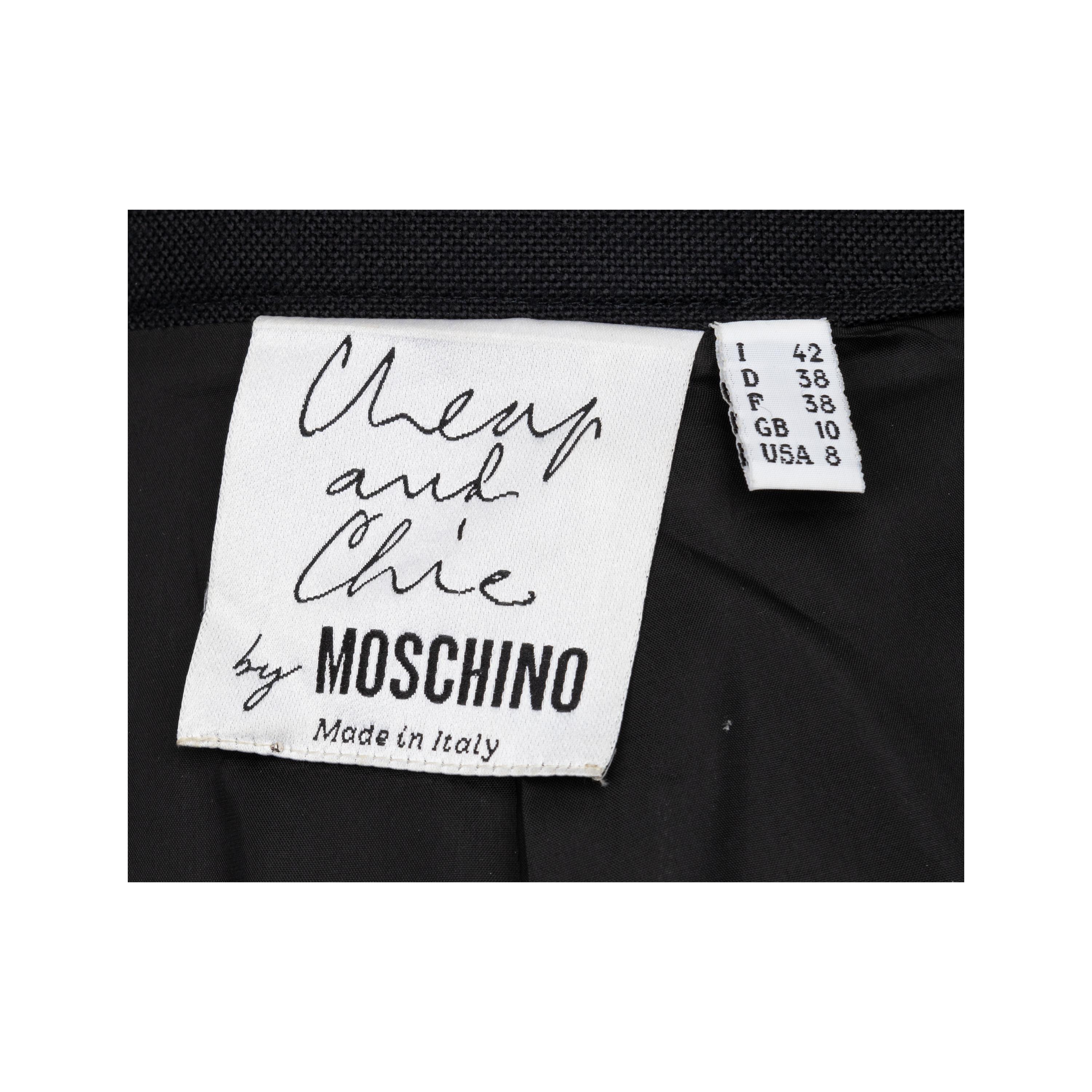 Moschino Cheap and Chic Coin Belt Jacket and Skirt Set For Sale 10