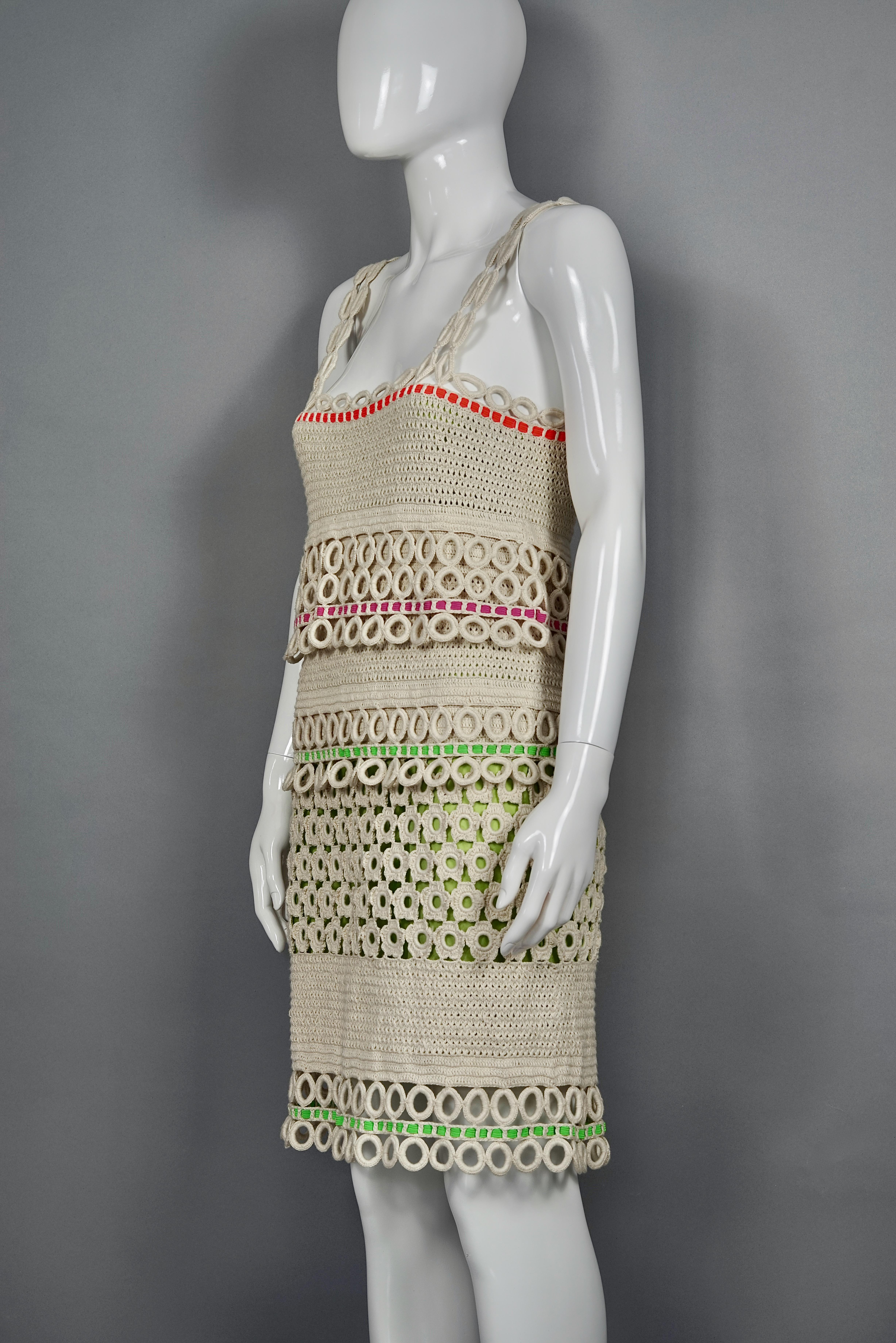 moschino crochet dress