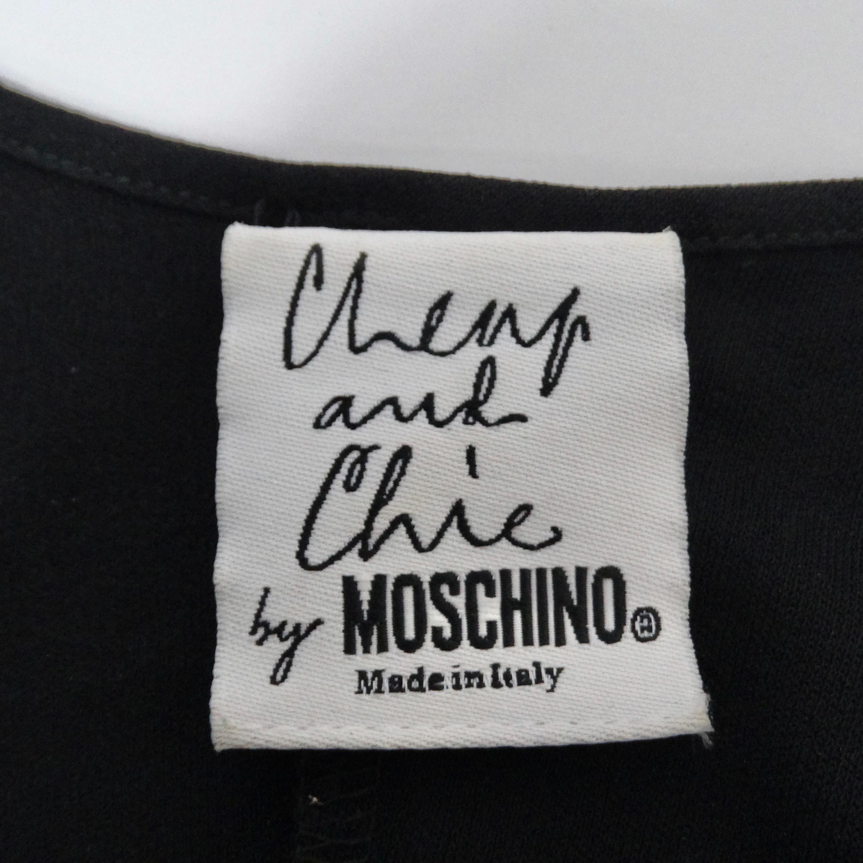 Moschino Cheap And Chic Drawstring Little Black Dress For Sale 7