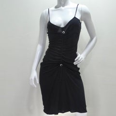 Moschino Cheap And Chic Drawstring Little Black Dress