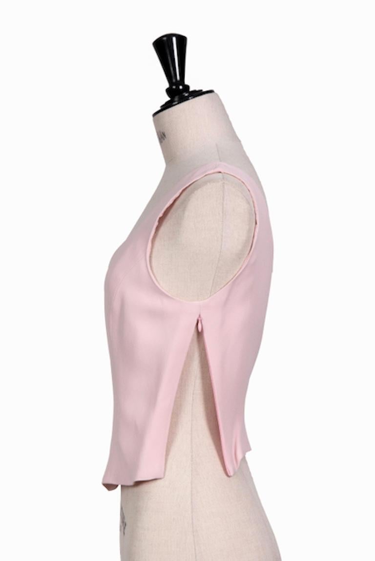 MOSCHINO Cheap and Chic Early 1990s Pale Pink Top, Jacket & Mini Skirt Ensemble For Sale 5