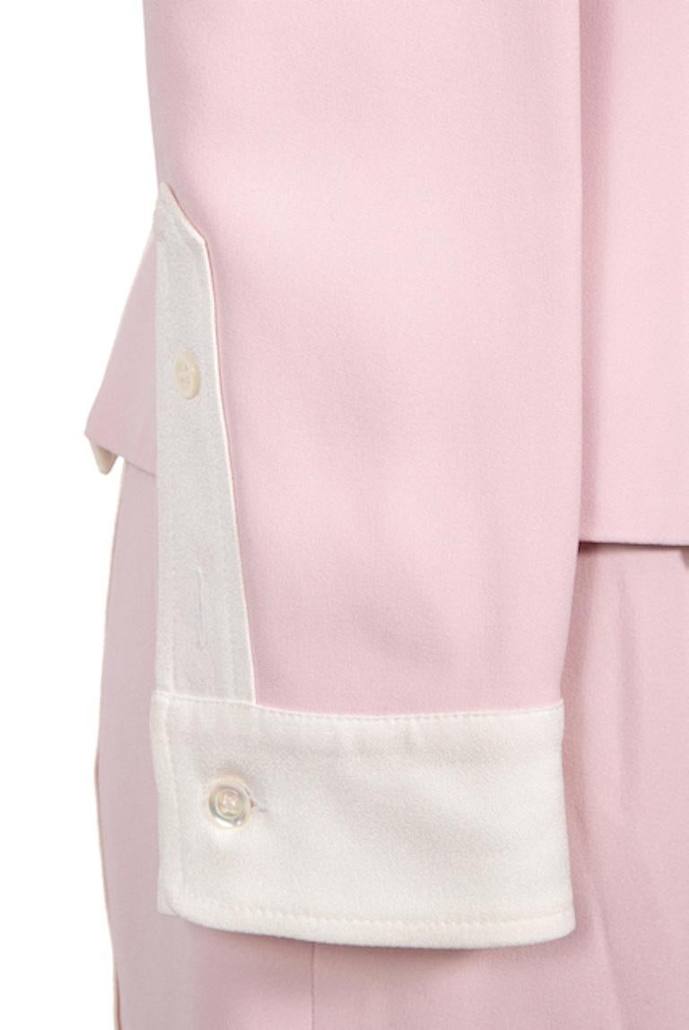 MOSCHINO Cheap and Chic Early 1990s Pale Pink Top, Jacket & Mini Skirt Ensemble For Sale 7