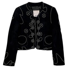 Moschino "Cheap and Chic" Embroidered Jacket 1990s
