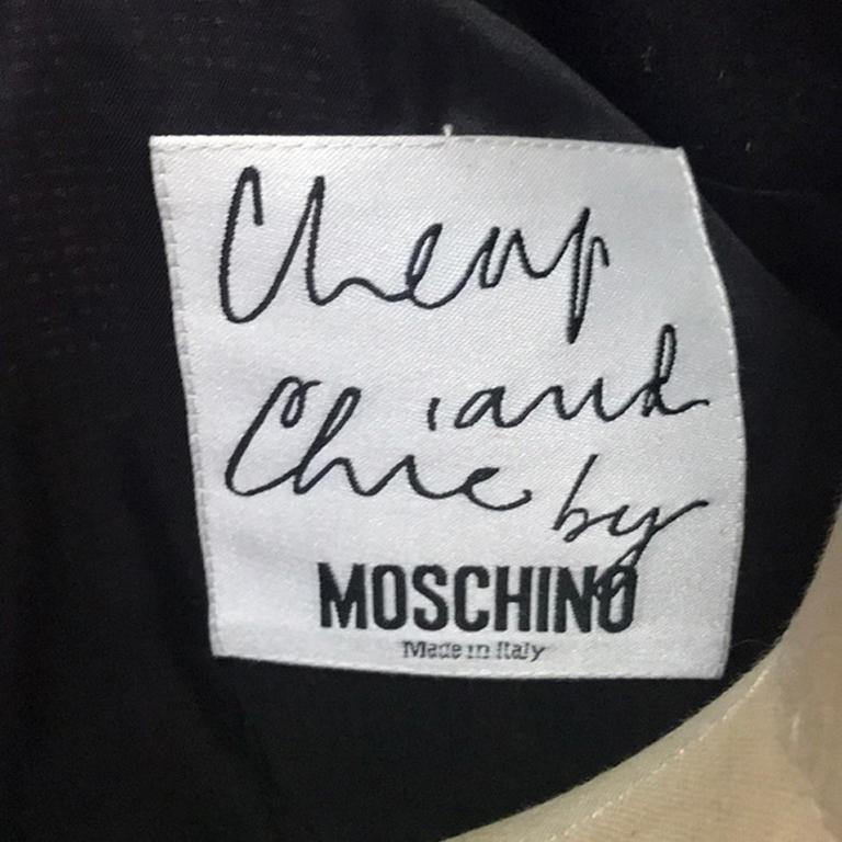Moschino Cheap and Chic Flax Crop Jacket For Sale 5