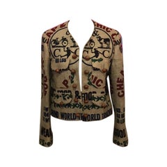 Vintage Moschino Cheap and Chic Flax Crop Jacket