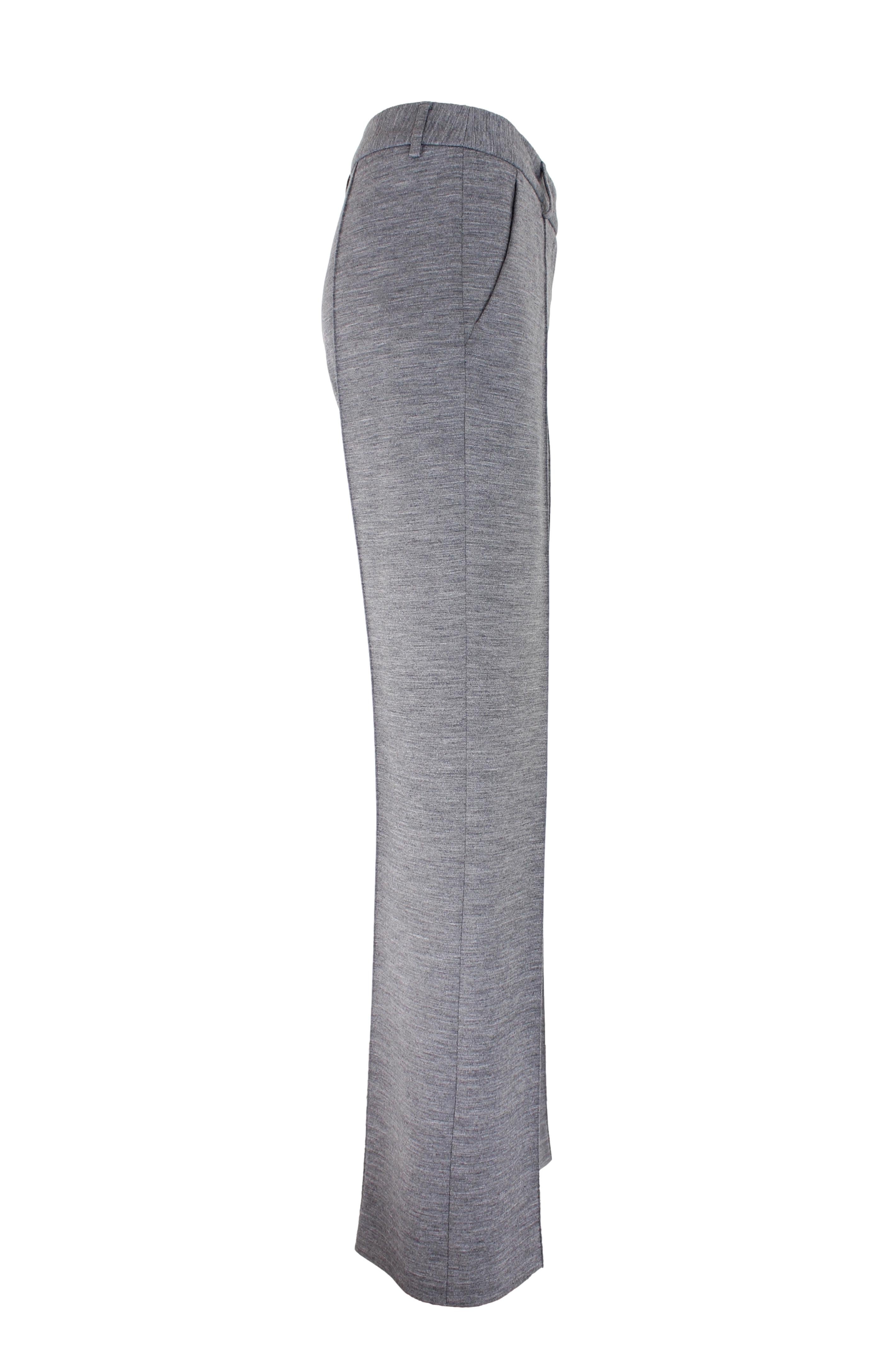 Moschino Cheap and Chic Gray Wool Palazzo Trousers In Excellent Condition For Sale In Brindisi, Bt
