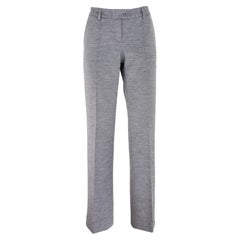 Moschino Cheap and Chic Gray Wool Palazzo Trousers