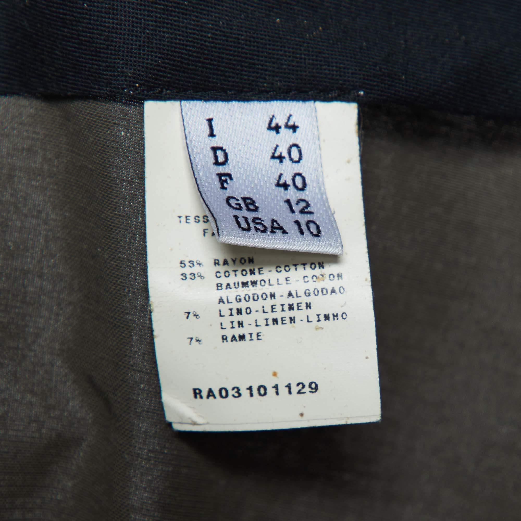 Pantalon large Moschino Cheap and Chic vert en coton mélangé M Pour femmes en vente