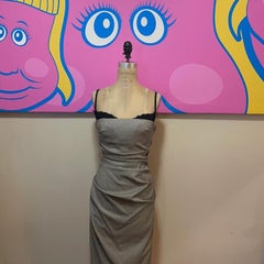 Moschino Cheap and Chic Houndstooth Bustier Dress