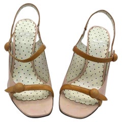 Moschino - Sandales en cuir Cheap And Chic en rose