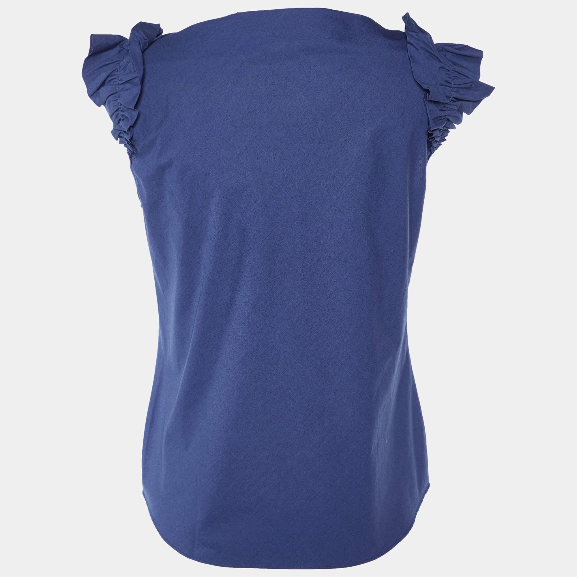 Questo top griffato offre stile e comfort. Realizzata con i migliori tessuti, la creazione è stata curata nei minimi dettagli. Abbinalo a una gonna e a dei tacchi.
