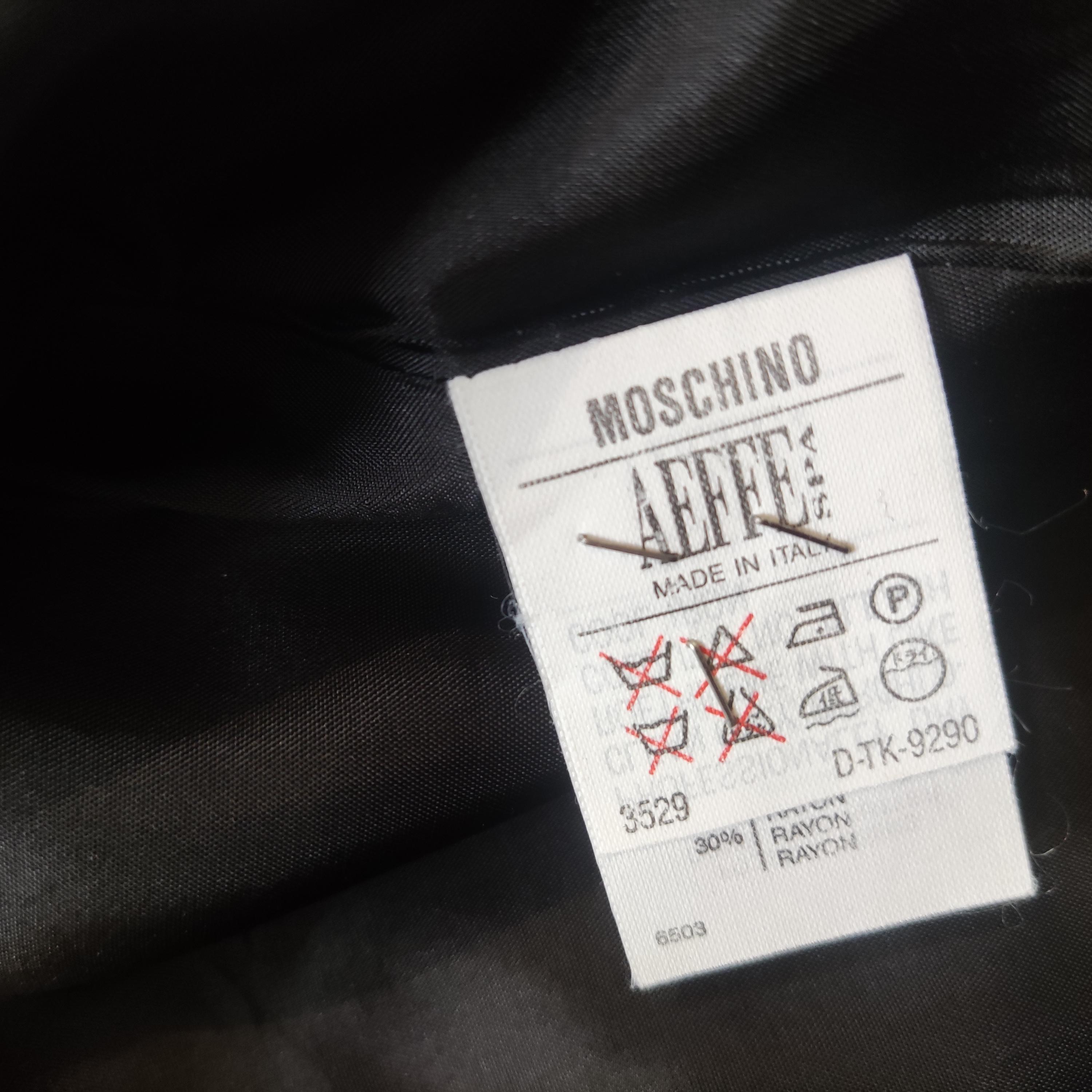 Moschino Cheap and Chic Olive Oyl Popeye Armlehnen Schatten Anzug im Angebot 10