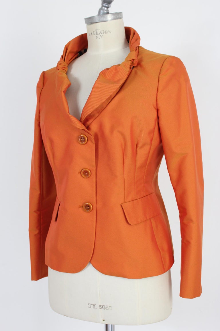Moschino Cheap and Chic Orange Fitted Classic Dinner Jacket For Sale at  1stDibs