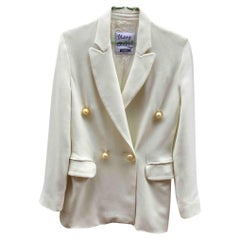 Moschino Cheap And Chic Polyester Jacket in White