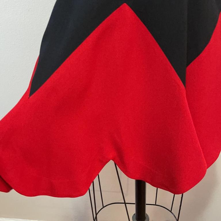 Moschino Cheap and Chic Red Heart Dress In Good Condition For Sale In Los Angeles, CA