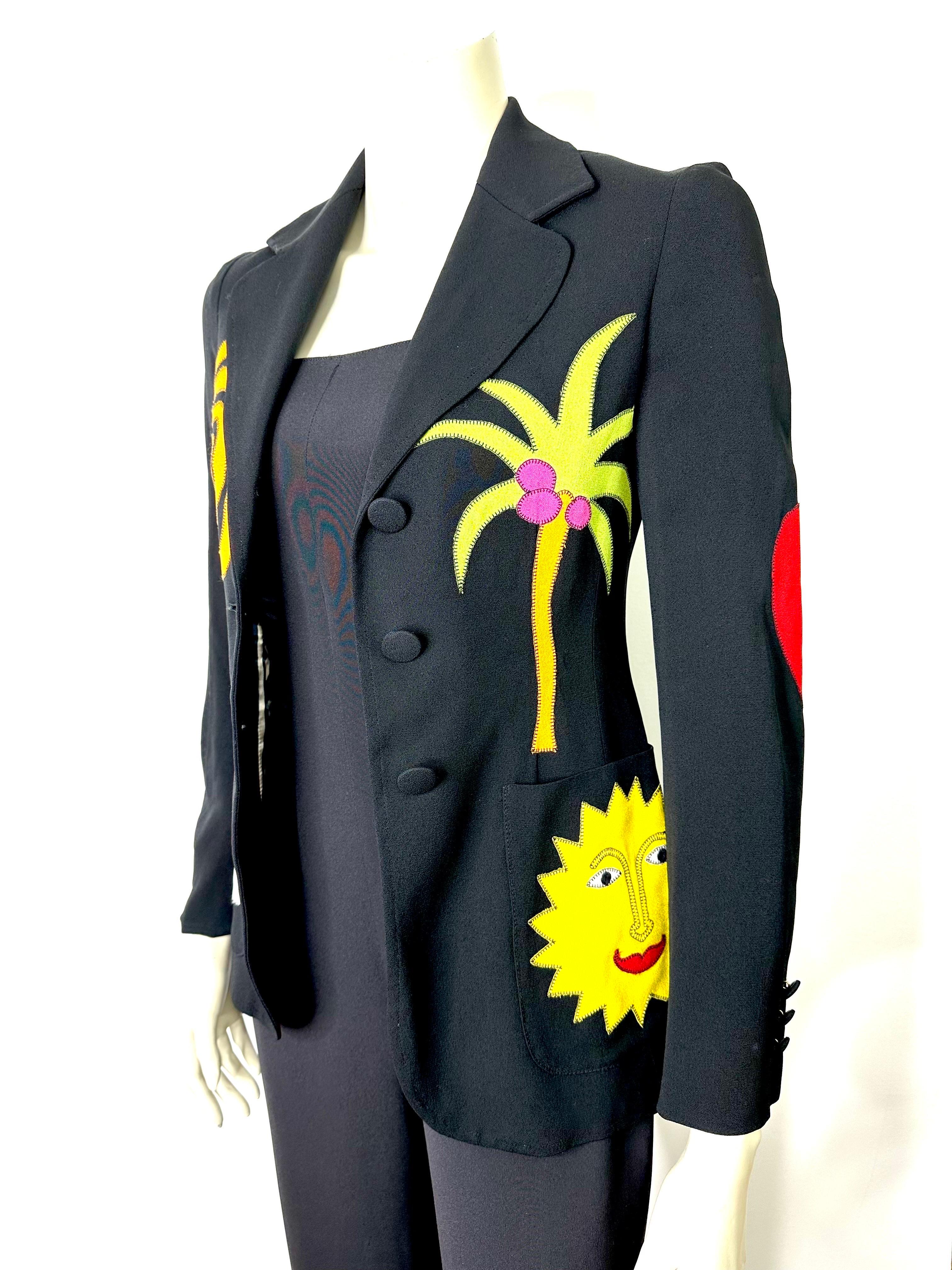 Moschino Cheap and Chic rick rack 
Blazer The Nanny /Iris Apfel In Good Condition For Sale In L'ESCALA, ES