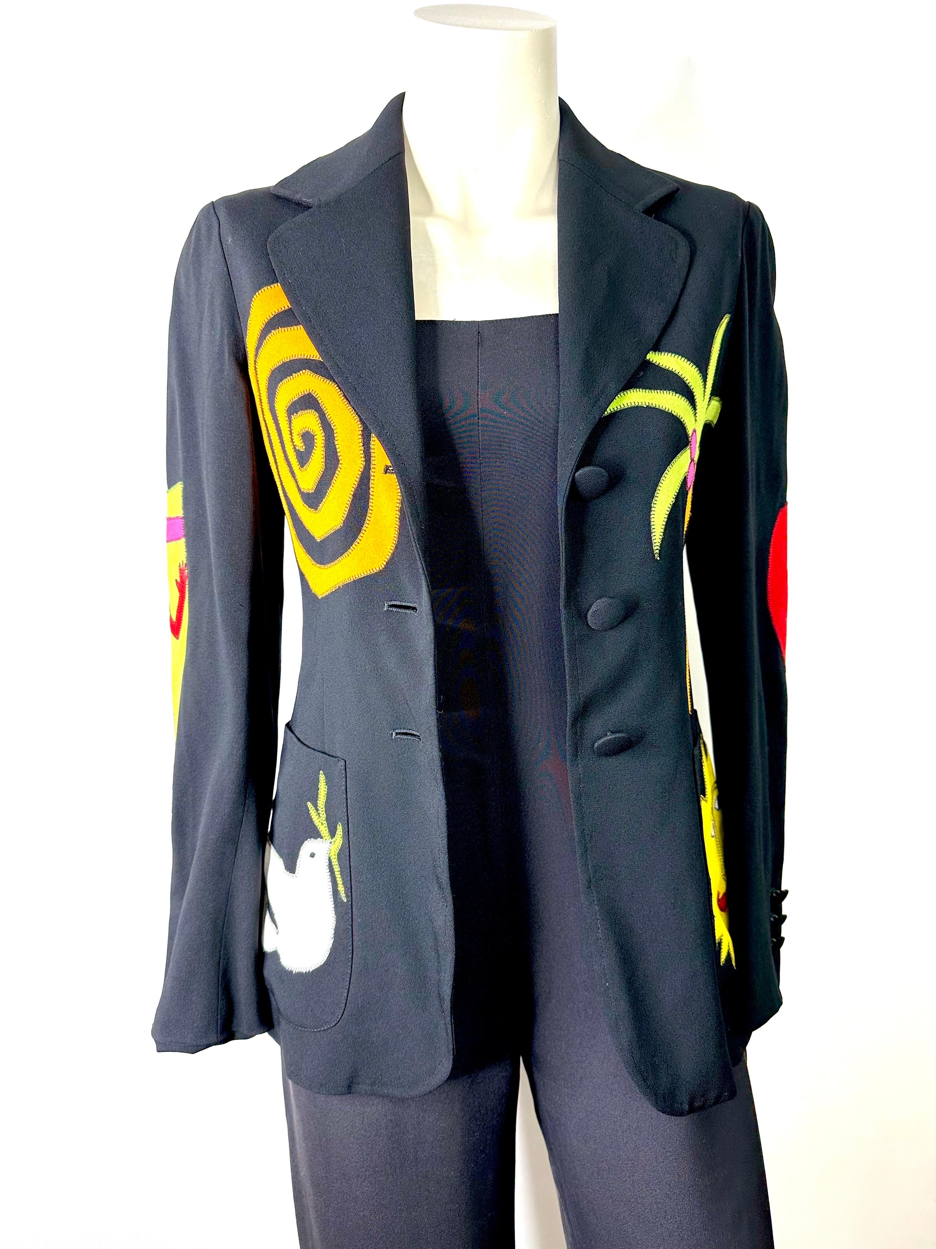 Moschino Cheap and Chic rick rack 
Blazer The Nanny /Iris Apfel For Sale 4