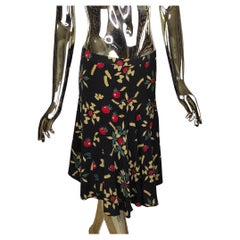 Moschino Cheap and Chic P/E 2006: gonna in seta con stampa di pasta