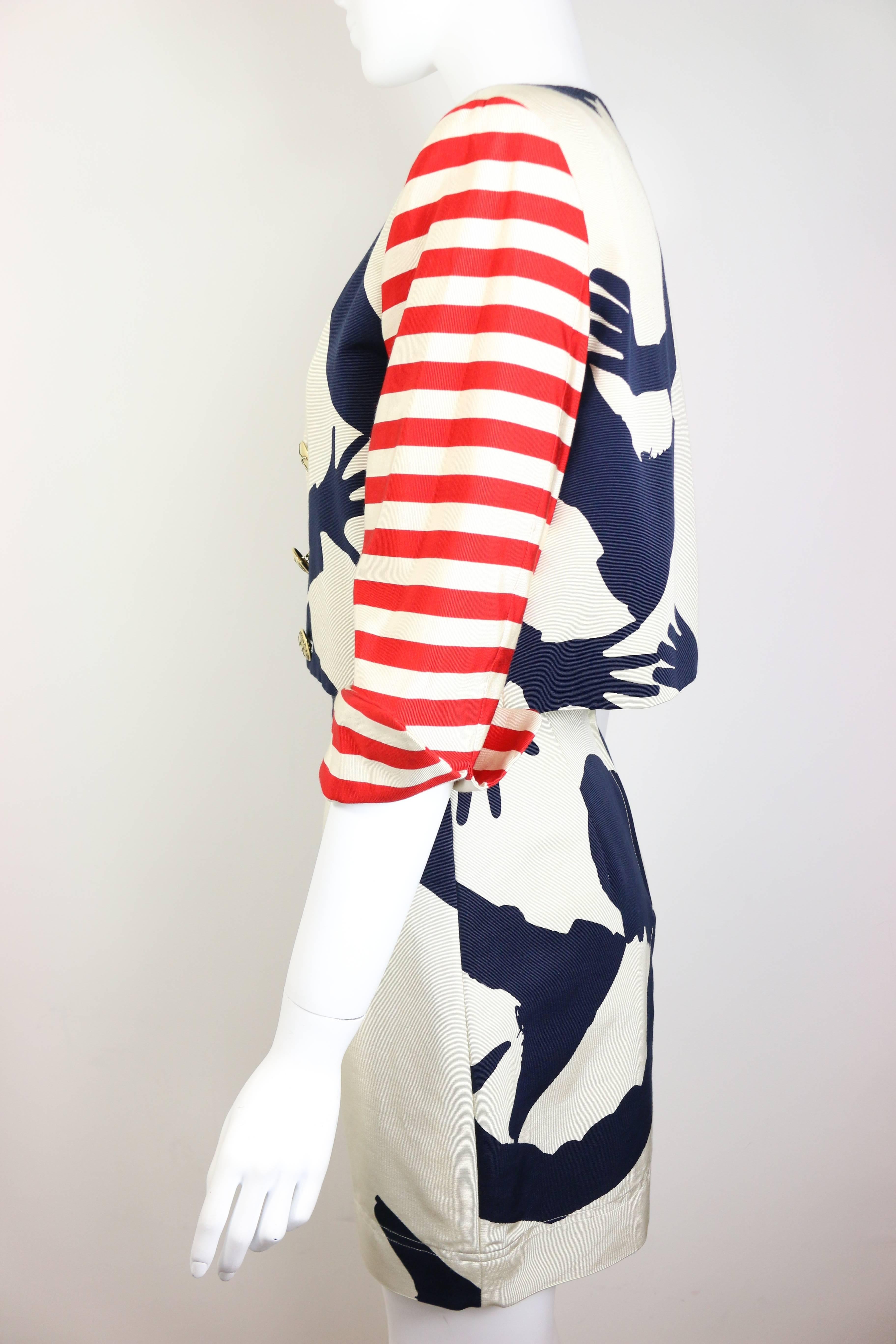 Moschino Cheap and Chic - Ensemble due pezzi stampato Silhouette In condizioni ottime in vendita a Sheung Wan, HK