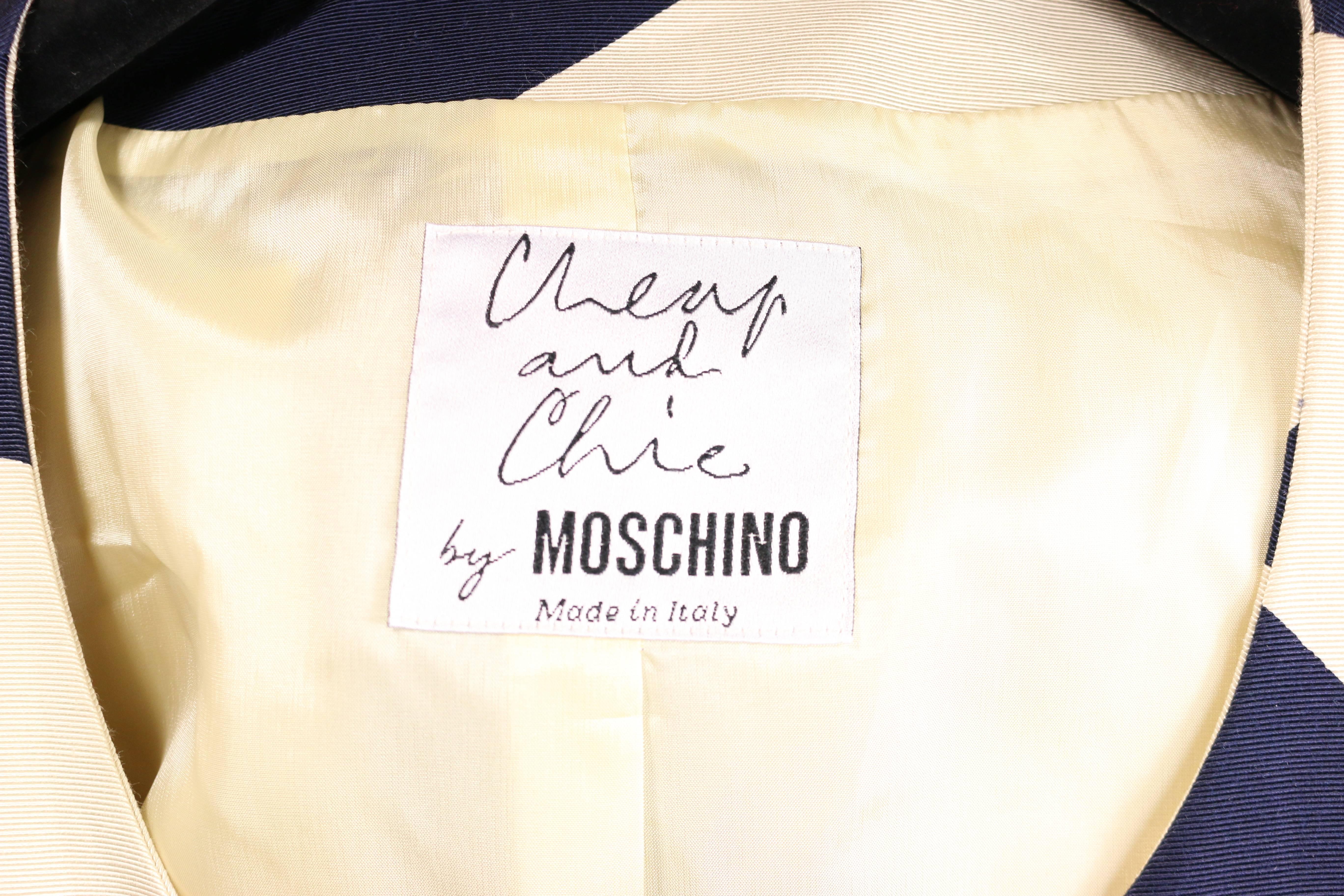 Moschino Cheap and Chic - Ensemble due pezzi stampato Silhouette in vendita 2