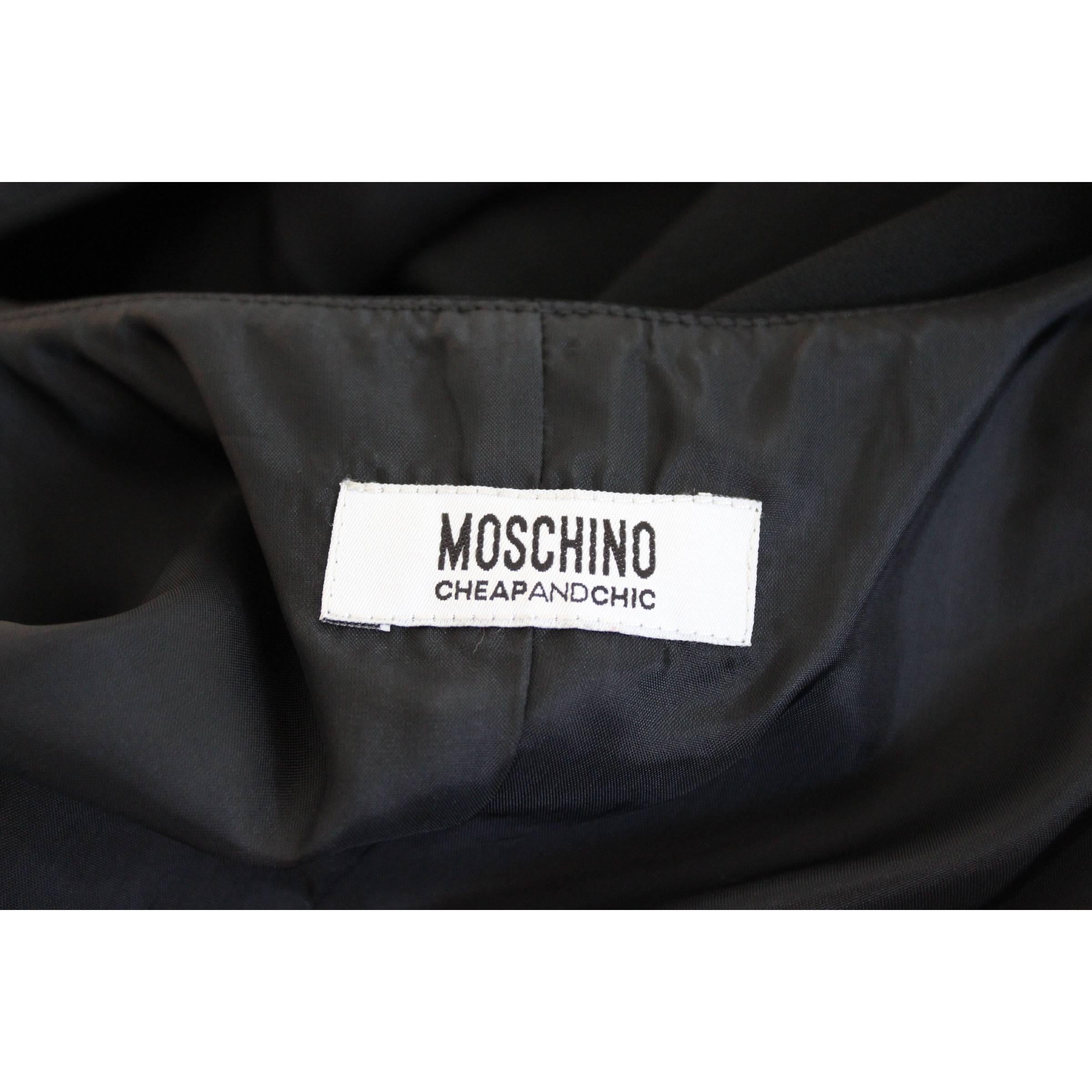 Women's Moschino Cheap and Chic Vintage Black Sheath Dress  For Sale