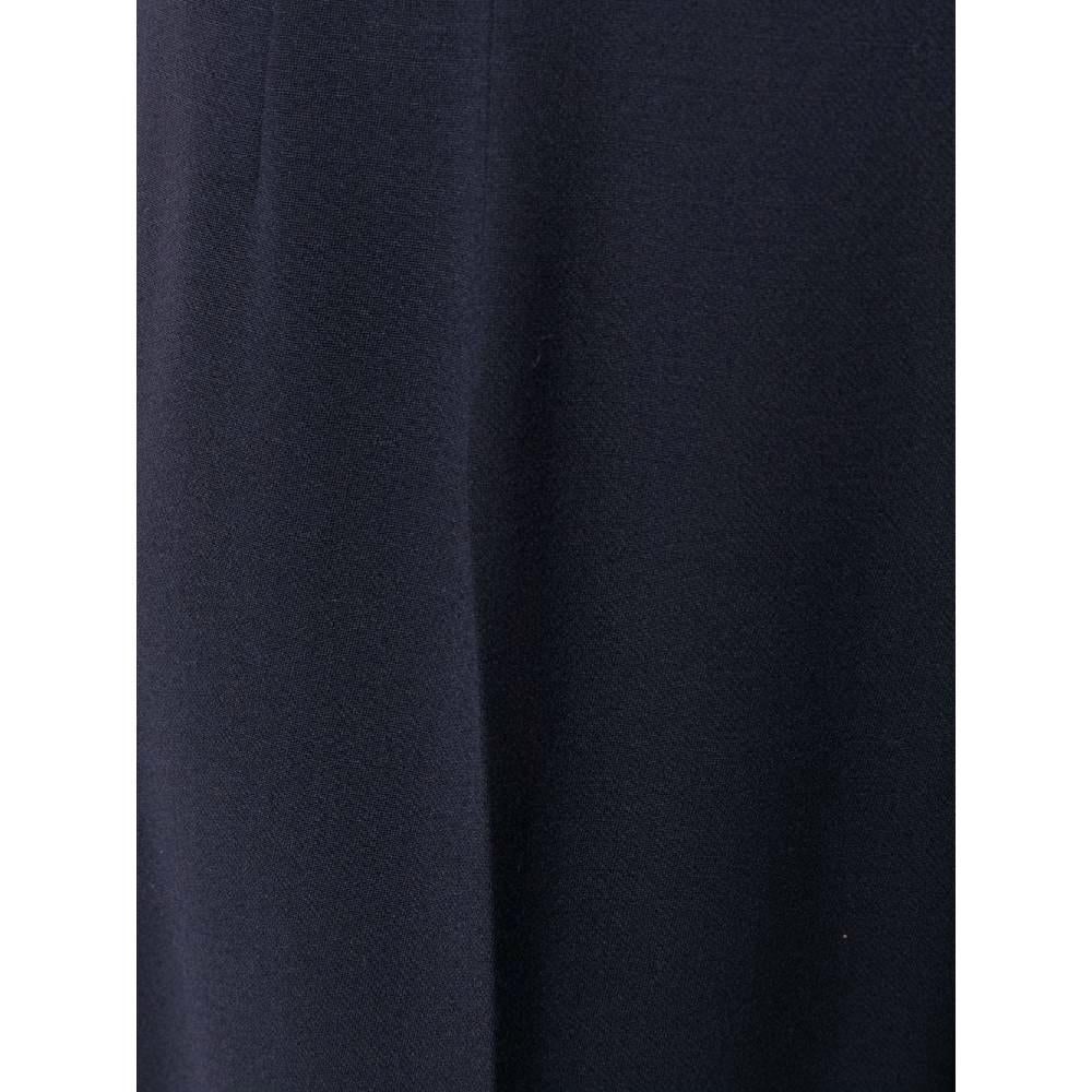 Moschino Cheap and Chic Vintage dark blue wool 90s straight trousers 1