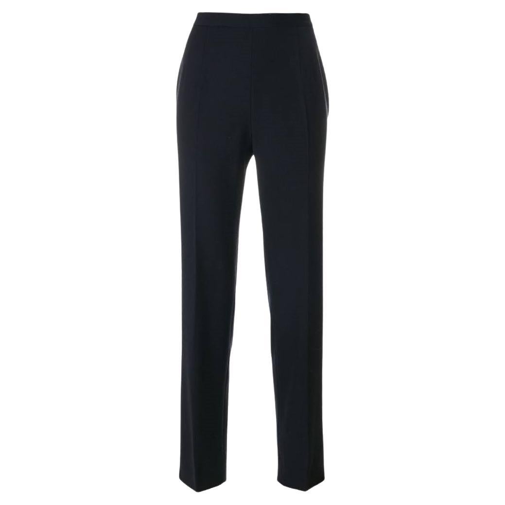 Moschino Cheap and Chic Vintage dark blue wool 90s straight trousers