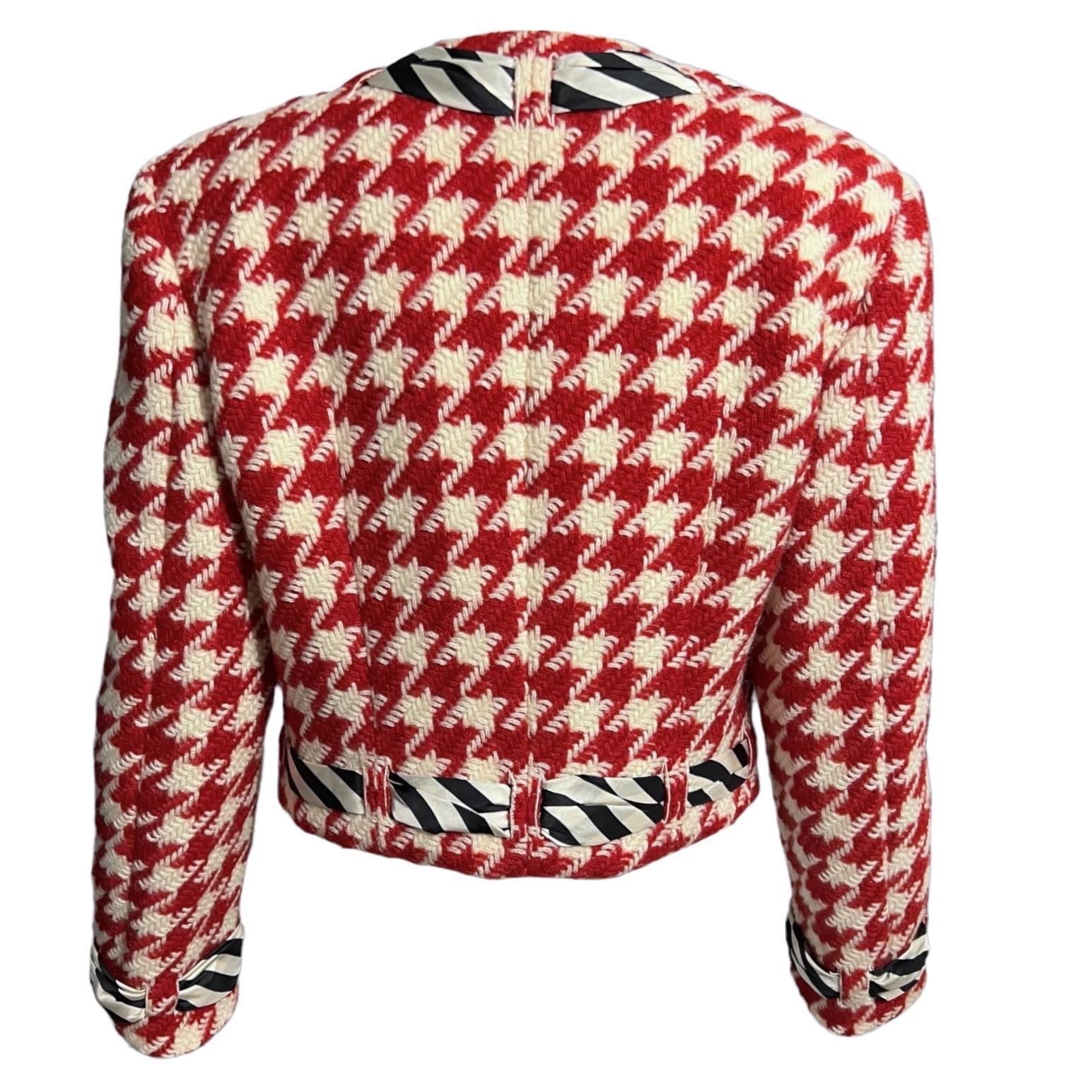 Moschino Cheap and Chic Vintage Houndstooth Jacket as seen on Princess Diana 1