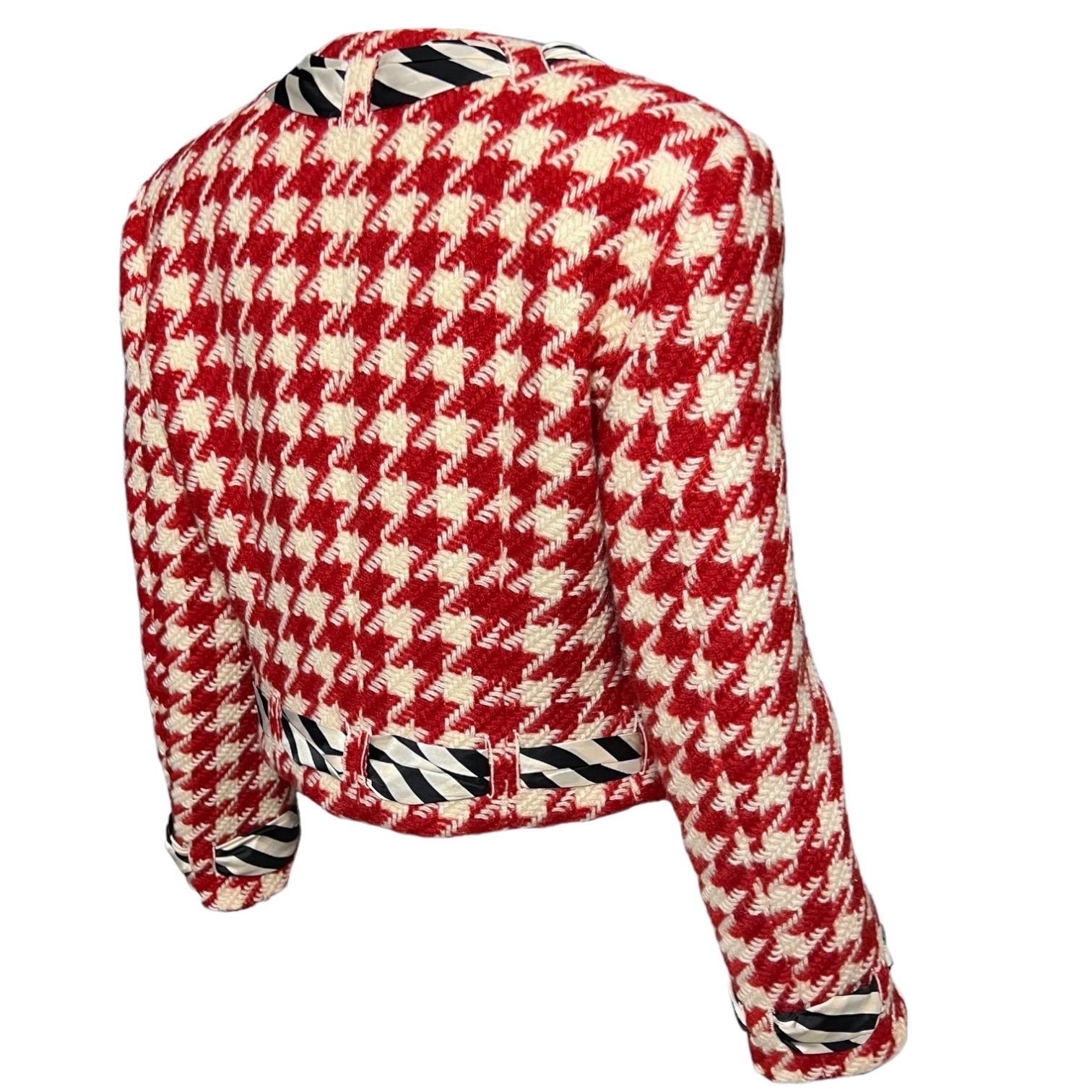 Moschino Cheap and Chic Vintage Houndstooth Jacket as seen on Princess Diana 2