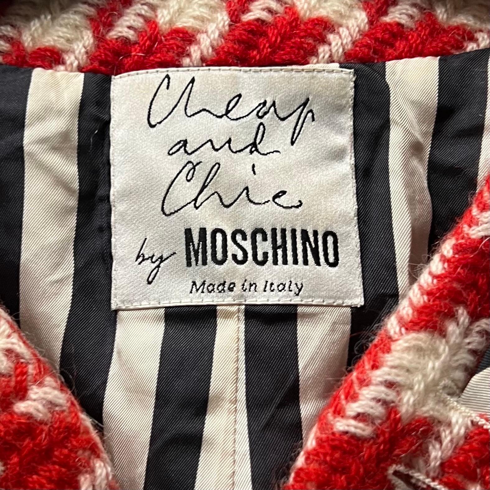 Moschino Cheap and Chic Vintage Houndstooth Jacket as seen on Princess Diana 3