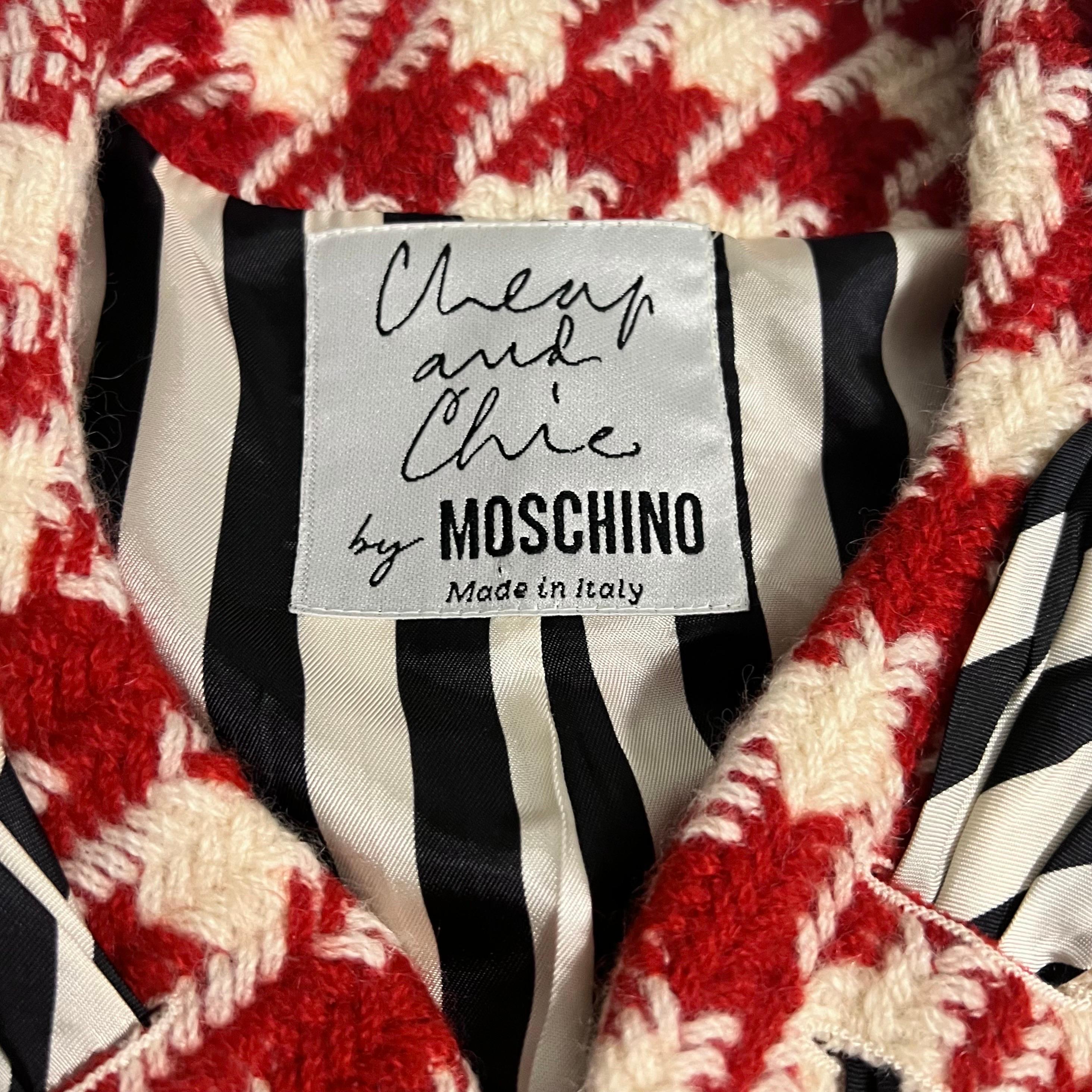 Moschino Cheap and Chic Vintage Houndstooth Jacket as seen on Princess Diana 4