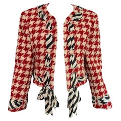 Moschino Cheap and Chic Vintage Jacke mit Hahnentrittmuster, wie bei Prinzessin Diana gesehen