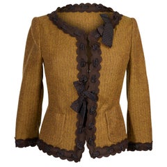 Moschino Cheap and Chic Vintage Jacke mit 3/4 Ärmeln und Schleifen 42 /  6