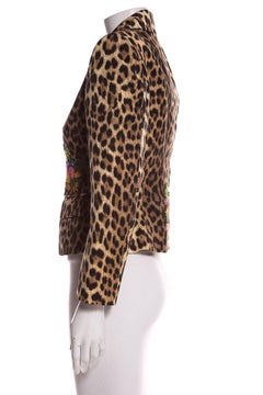 MOSCHINO Cheap & Chic Animal Print Jacket Size 38
