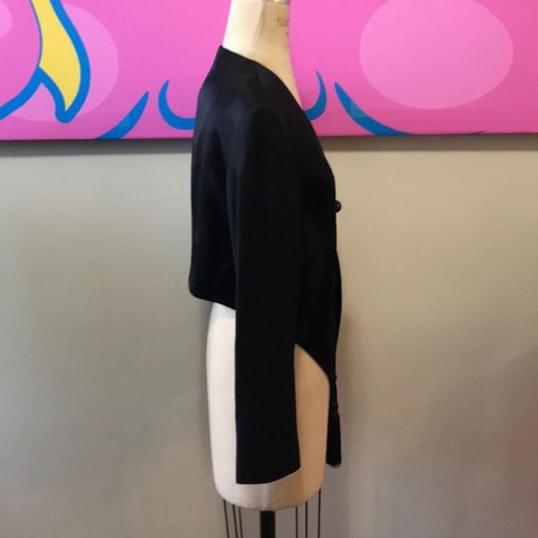 Black Moschino Cheap Chic Back Tuxedo Jacket For Sale
