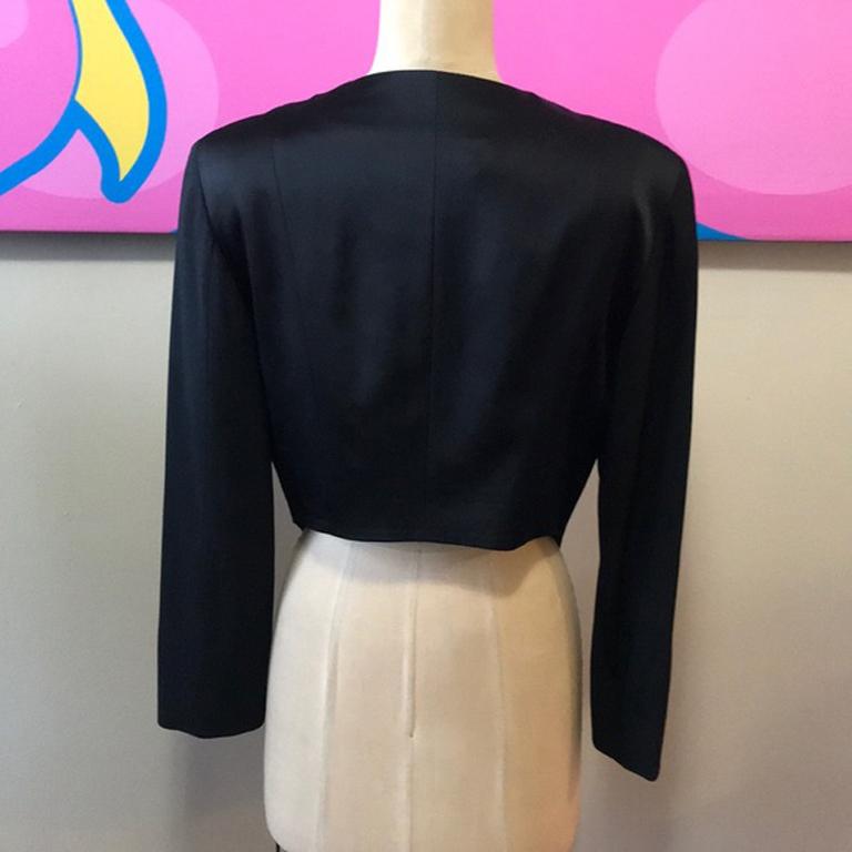 Moschino Cheap Chic Back Tuxedo Jacket In Good Condition For Sale In Los Angeles, CA