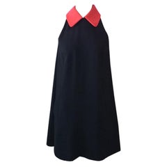 Vintage Moschino Cheap Chic Black A-Line Shift Dress