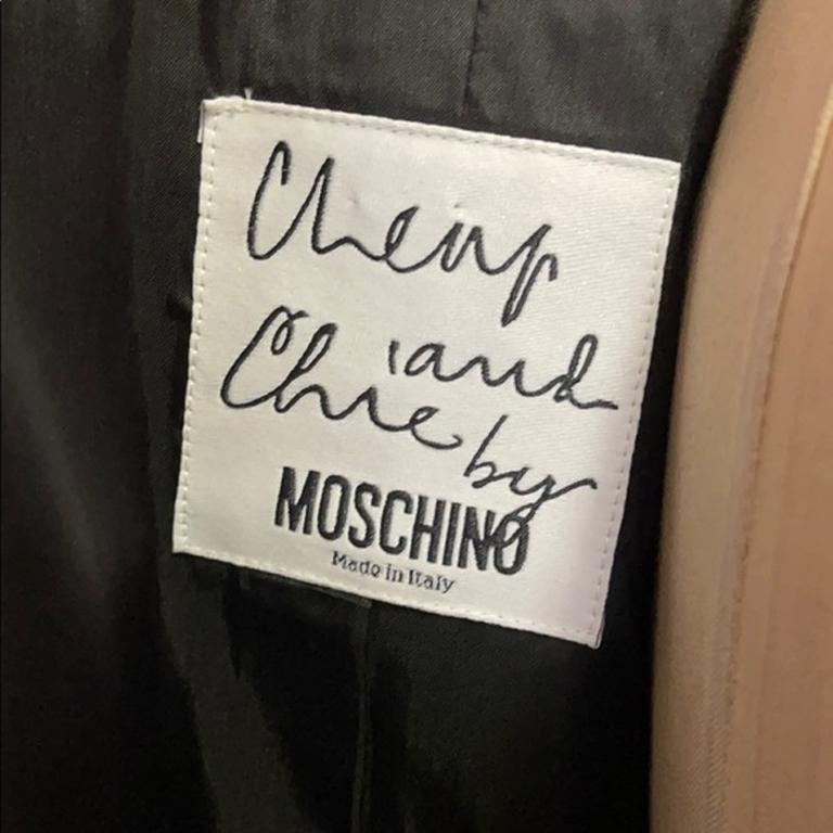 Moschino Cheap Chic Black Creme Bow Jacket 2