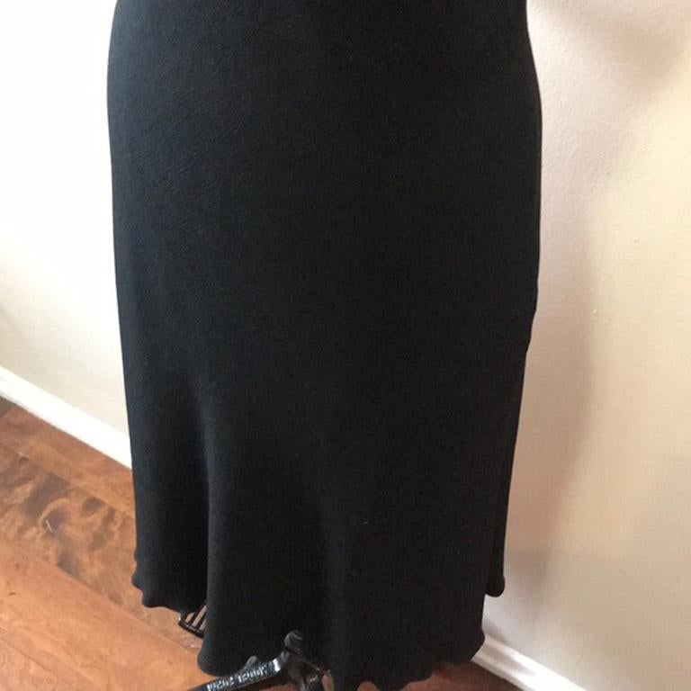 Moschino Cheap Chic Black Crepe Cocktail Dress In Excellent Condition For Sale In Los Angeles, CA