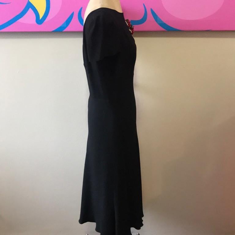 Moschino Cheap Chic Black Crepe Cocktail Dress For Sale 2