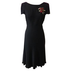 Moschino Cheap Chic Black Crepe Cocktail Dress