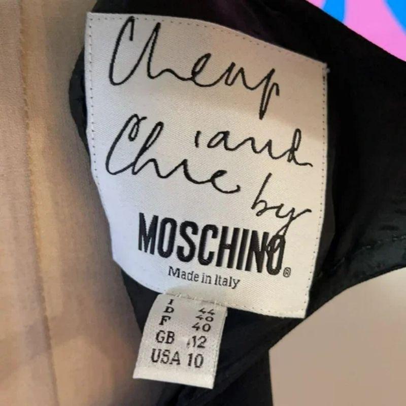 Women's Moschino Cheap Chic Black Cut Out Back Crop Top For Sale