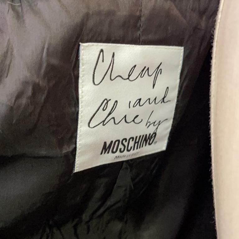 Moschino Cheap Chic Black Flower Jacket For Sale 6