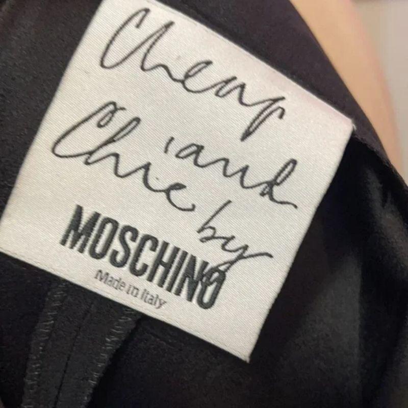 Women's Moschino Cheap Chic Black High Waist Pants For Sale