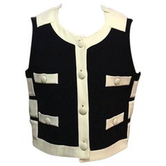 Moschino Cheap Chic Black Ivory Vest