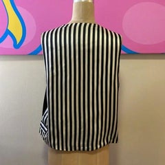 Moschino Cheap Chic Black Men's Stick Figure Velvet Vest